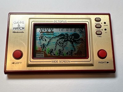 【USED】NINTENDO GAME AND & WATCH Octopus Wide Screen1981 Direct From Japan