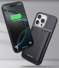 For iPhone 17 16 15 14 13 12 11 8 Battery Charger Case Power Bank Charging Cover