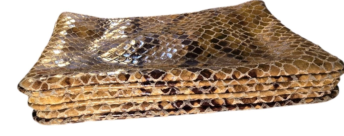 Michael Kors Bedford Gusset Python Embossed Leath… - image 10