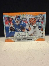 2025 PANINI MOSAIC TREY HENDRICKSON BANG! ORANGE FLUORESCENT #1