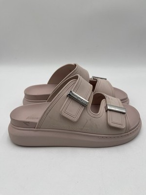 Alexander McQueen Hybrid rubber slide sandals in the 'Tea Rose' Size 39