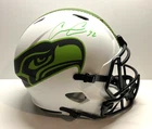 Chris Carson Autographed Seattle Seahwawks Lunar Eclipse Helmet w/ Fanatics COA