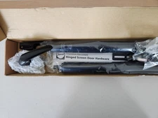 Pella Hinged Patio Door Screen Interior handle & closer kit, Black, Part #34496