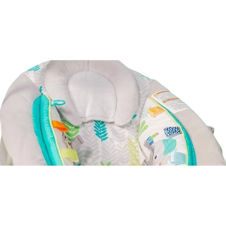 Удобный детский вышибала и вибрирующее детское сиденье Bright Starts Jungle Vines - Изображение 3 из 4