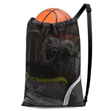 BeeGreen Mesh Drawstring Bag Swim Backpack for Beach Pool Sports Gym Draw String