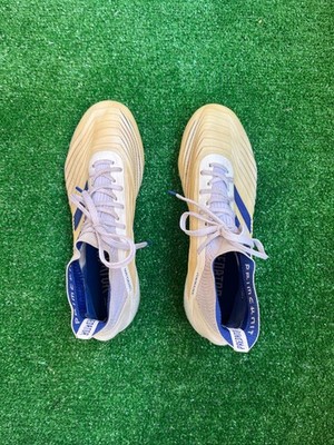 Adidas Predator 19.1 SG Football Boots   Metallic Gold / Blue / White US 7 size