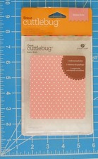 Cricut CUTTLEBUG Provo Craft Embossing Folder: 371604 CB Emboss A2 Swiss Dots