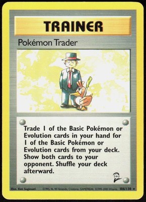Pokemon Trader 106/130 Rare Base Set 2 LP Pokemon