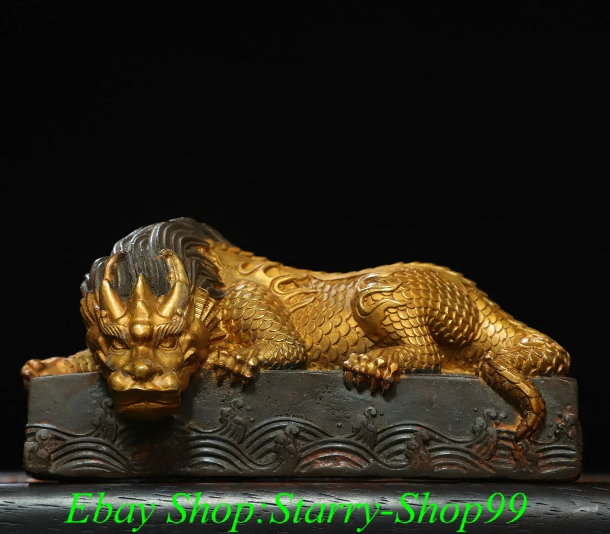 马古董原始中国风青铜雕像、雕像| eBay