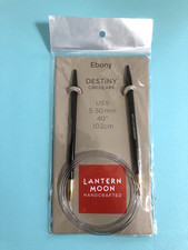 Lantern Moon Destiny Ebony Circular Knitting Needles US 9 - 40" BRAND NEW