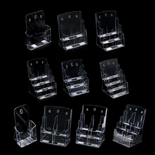 Acrylic Brochures Holder Clear Brochures Display Stand for Wall Mount Countertop