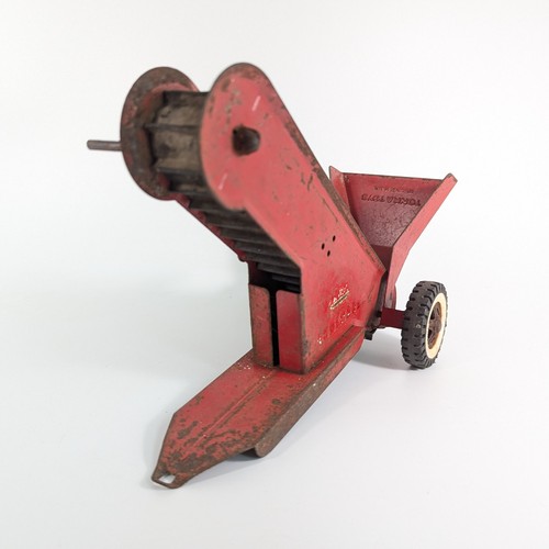 1960s Tonka Sand Loader Conveyor Toy Red Metal Farm Truck Vintage Working - Picture 10 of 13