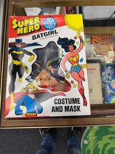 Vintage 1976 Ben Cooper Batgirl Costume and Mask Set in Box Complete SZ M