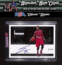 2016-17 Panini Noir 8 Evan Turner Autographed Prime Black and White Auto #/40