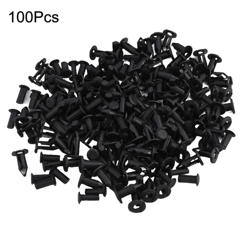 Mm Rivet Black Part Name Car Motorcycle Pcs Car Shield Car Motorcycle ATV - Picture 4 of 16