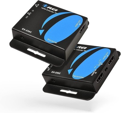 OREI 4K HDMI Over Ethernet CAT6/CAT7 Extender, Extender RJ45 4K @ 30Hz