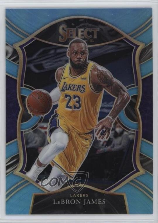 2020-21 Panini Select Concourse Light Blue Prizm 94/299 LeBron James #23 hs9