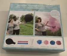 Gender Reveal Balloon Kit black pink and blue confetti boy girl New In Box Gift