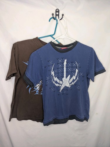 2 Lot Y2K Boys Skater Shirts Size S/M Youth - Picture 2 of 6