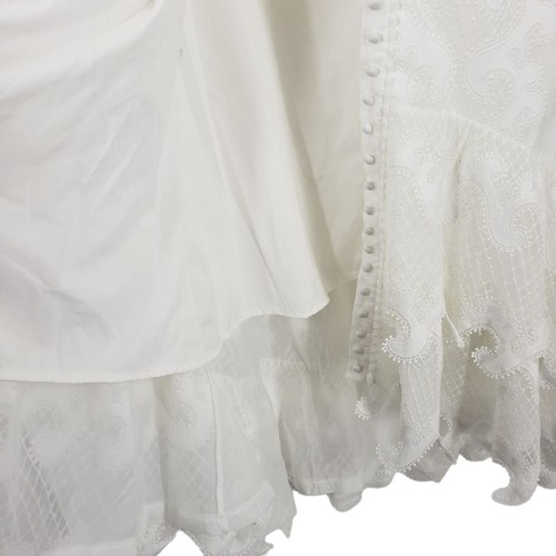 NEU Raissa weiß Häkelspitze Meerjungfrau Midi TTPD Kleid Girlhood Kern feminin - Bild 9 von 13