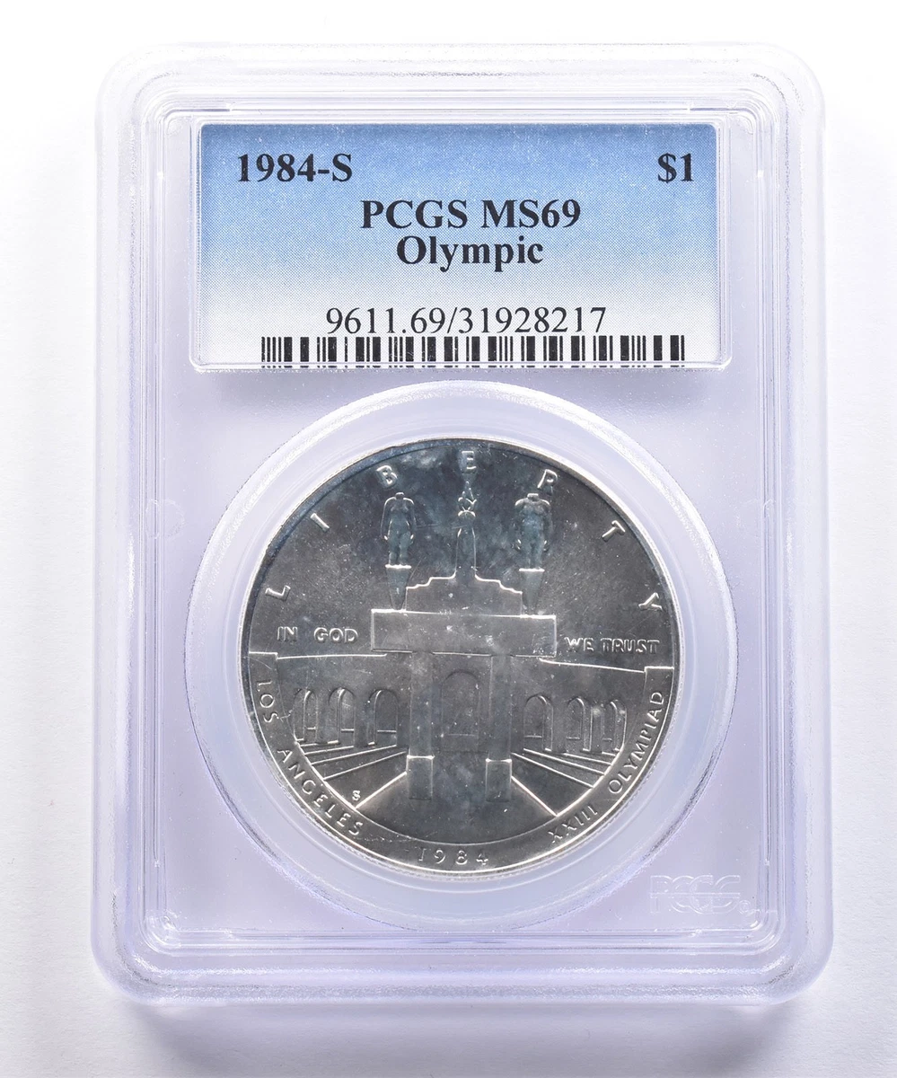 1984P アメリカ ロサンゼルスオリンピック記念銀貨 PCGS MS69 1984 Grade MS 69 US Commemorative Coins for sale | eBay