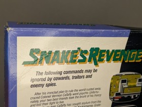 Snake's Revenge (Nintendo, NES, 1990) W/ Box + Manual Authentic Tested Working