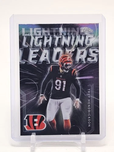 TREY HENDRICKSON 2025 TOPPS CHROME LIGHTNING LEADERS SP #LL-19 BENGALS Q6992