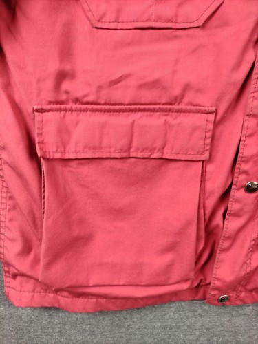 VTG Woolrich Womens Large Pink Red Barn Chore Coat Wool Lined Made USA Vintage - Picture 3 of 13
