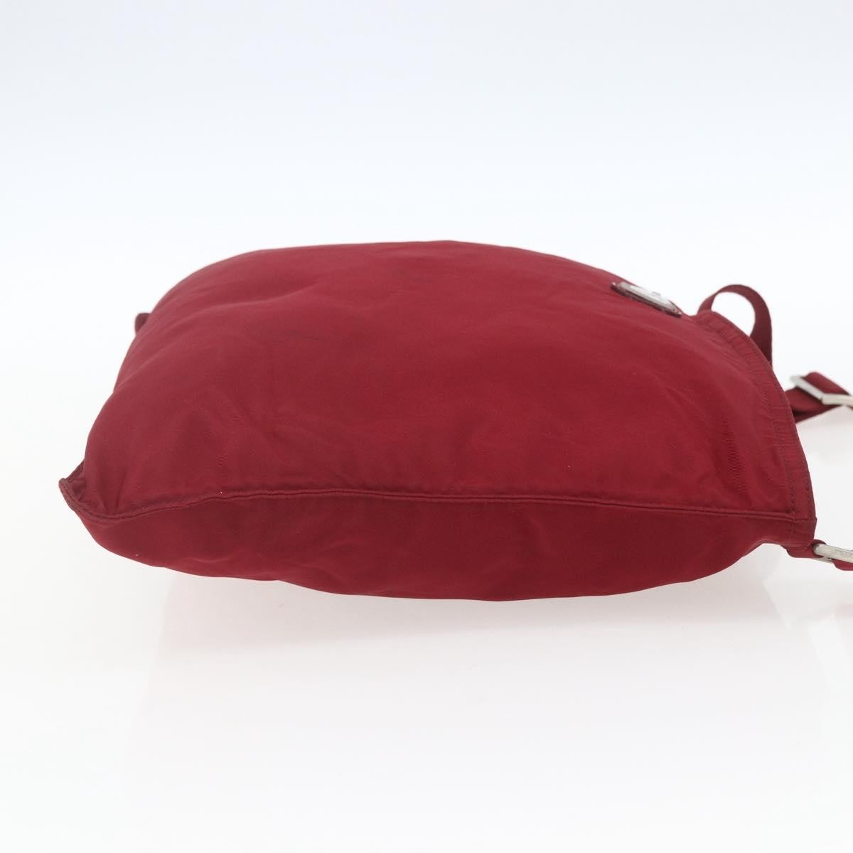 Prada Zip Top Messenger Bag Tessuto Red Nylon Shoulder Bag Bag Authentic thumbnail 4
