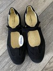 Nwt Primigi Black Suede Mary Jane Ballet Flat Dress Shoes Big Girls Eu36 Us 4.5