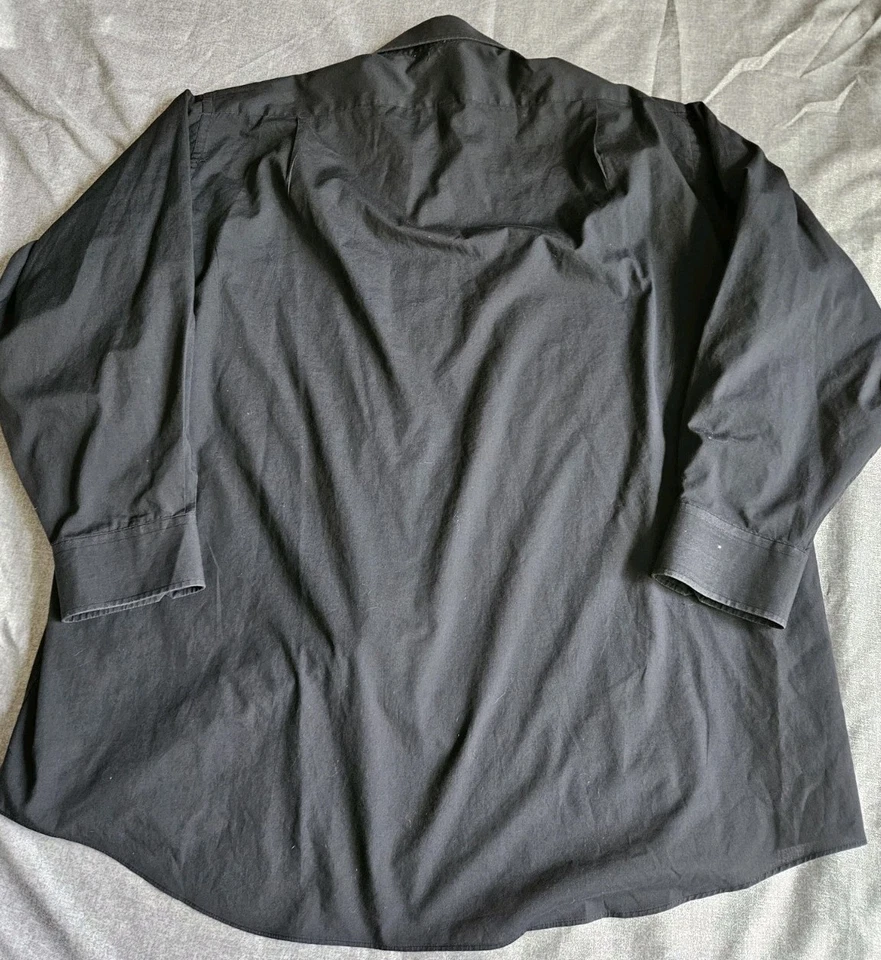 Alexander Lloyd 黑色正装衬衫 Big Man 19 32/33 长袖  — 第 2/4 张图片