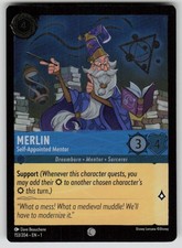 Merlin - Self-Appointed Mentor Cold Foil The First Chapter 153/204 Lorcana NM