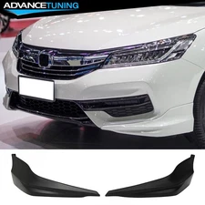 Fits 2017 Honda Accord Hybrid Sedan HFP Style Front Bumper Lip Winglets Canards