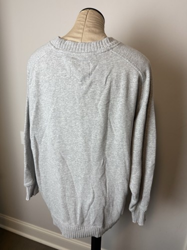 Aerie Oversized Sweatshirt Medium Heather Gray Cozy Comfy - Picture 5 of 9