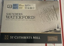 Saunders Waterford Watercolor Paper NEW 12x9 20 sheets 173