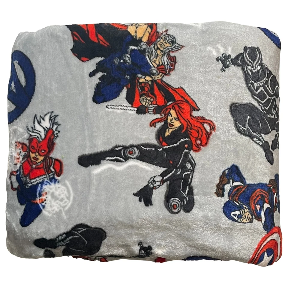 The Big One Oversized Marvel Characters Plush Avengers Throw Blanket, 5 x 6 - Image 2 of 3