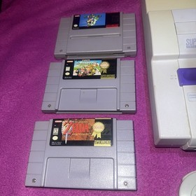 Super Nintendo SNES Console Bundle *Mario & Zelda* 1 Controller B01 Tested