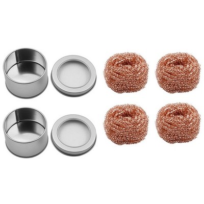 Copper Ball Soldering Iron Nozzle Cleaner 10pcs Desoldering Cleaning Tool Set