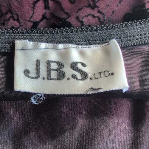 VTG 90s JBS Velvet Accent Slip Circle Skirt Goth Whimsigoth Witchy Dark Medium - Picture 5 of 6