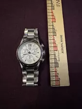 Esq Swiss Men’s Watch Movement Stainless Steel E5290 New Battery Works But As Is