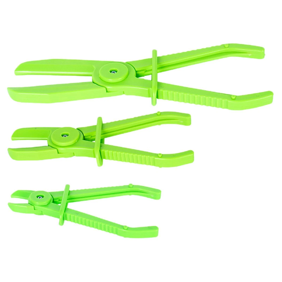 3x Flexible Hose Clamp Pinch Pliers Mixed Sizes Plastic Pinching