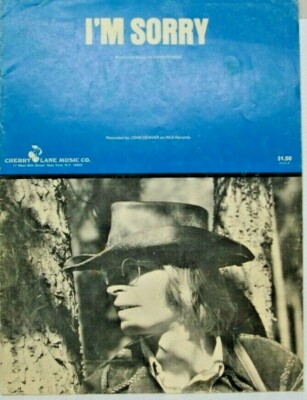  IM SORRY by John Denver Sheet Music 1975