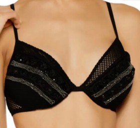 La Perla Calypso Embellished  Bead Mesh Contour Bra ,US 34C / FR 85C NWT $450