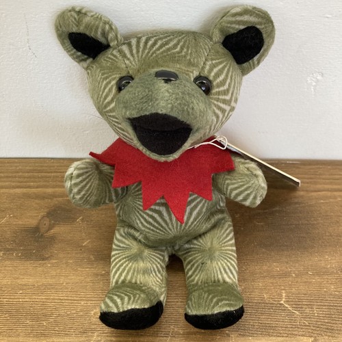 Grateful Dead Bear Líquido Azul Verde Peluche Suave Retirado Bailando Esaú - Imagen 1 de 10