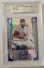 2021 Leaf Valiant Draft PP Proof Pri Mojo Blue Ryan Cusick Autograph RC 1/1 Auto