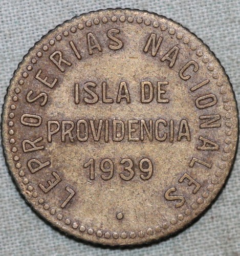 1939 Venezuela Isla de Providencia Leper Colony 0.12 1/2 Bolivar ~ 93¢ Shipping