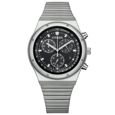 CITIZEN COLLECTION RECORD LABEL 1984 AT2540-57E Black Men's Watch