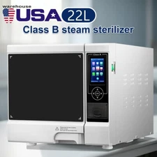 22L Dental Autoclave Steam Sterilizer Class B Medical Sterilization with Printer