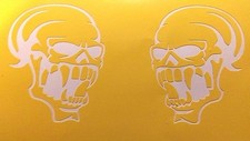VINYL AIR SOFT HIGH HEAT STENCIL- FANGED SKULL - For Cerakote, Duracoat, Spray