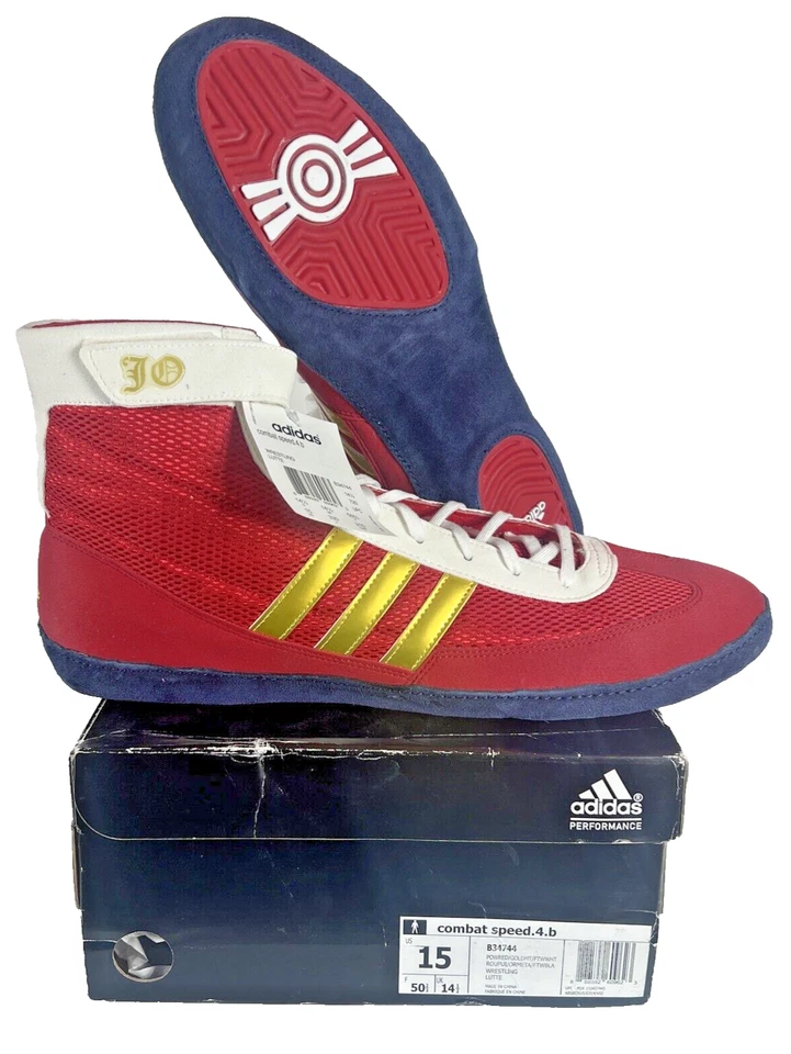 Zapato de Lucha Talla 15 Nuevo en Caja Adidas Combat Speed 4 Jordan Oliver Edición Especial Foto 2 de 4